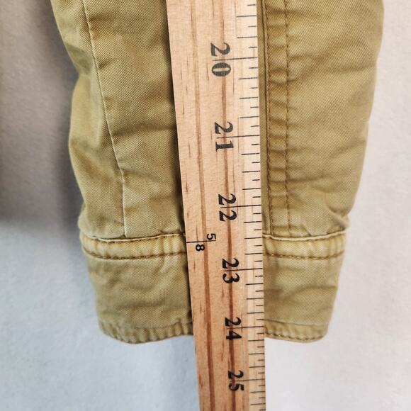 American Stitch Khaki Moto Jacket Multi Pockets Full Zip Men’s SZ SM EUC - Picture 13 of 16